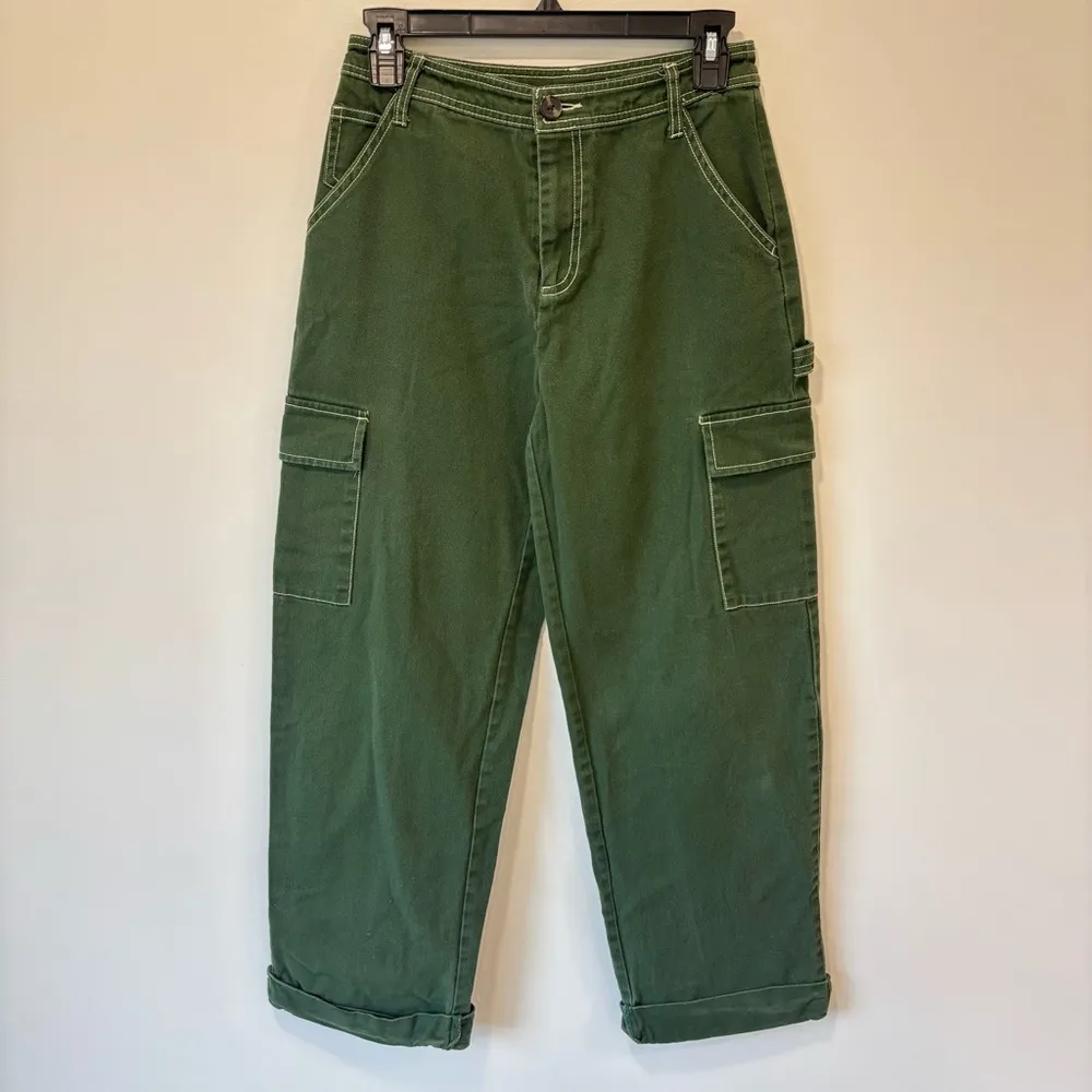 Sandy Liang X Target Green Cargo Utility Pant Baggy Carpenter Straight Leg - Image 7