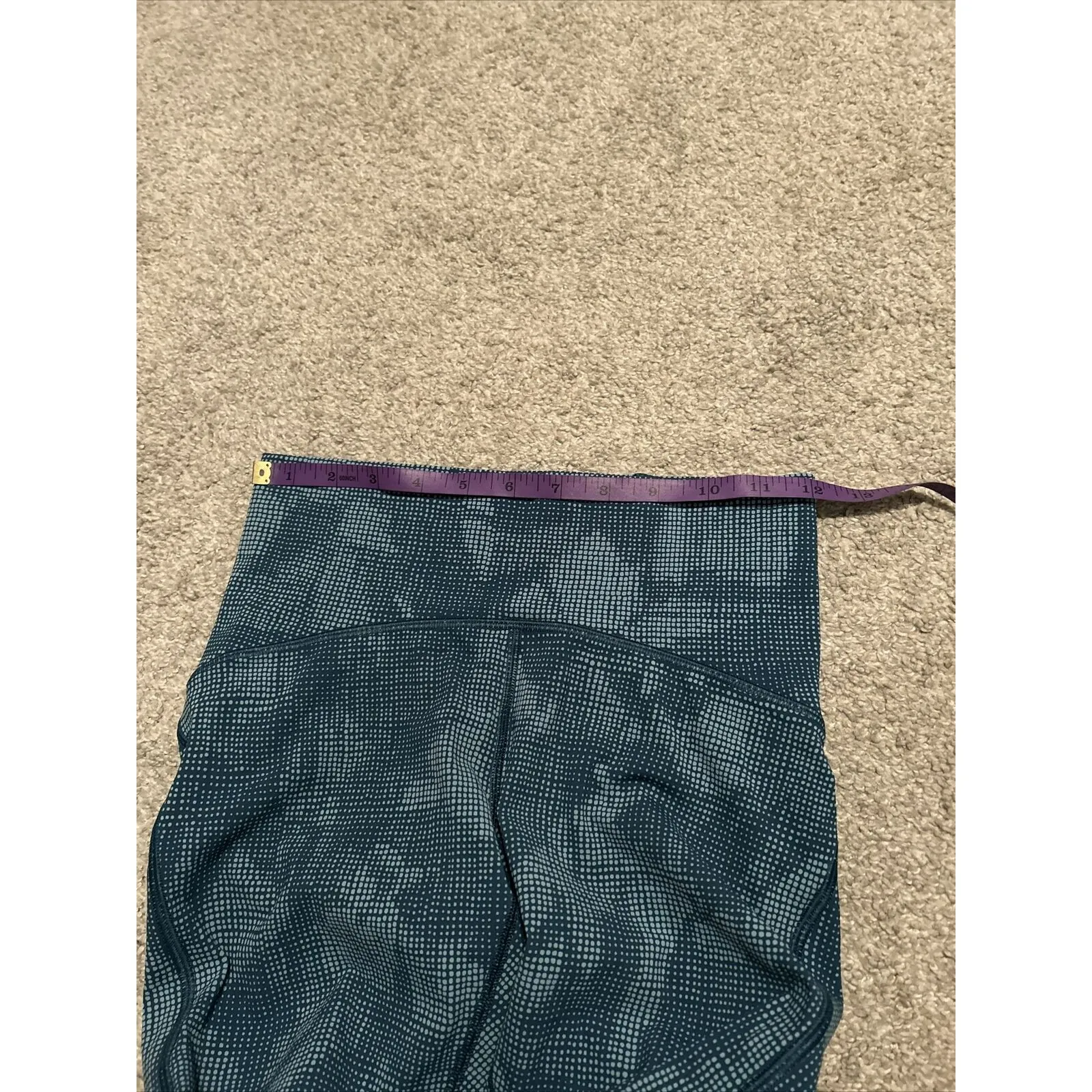 Lululemon Speed Up Tight Leggings in Illusion Tidal‎ Teal Bermuda Teal Size 4 - Image 4
