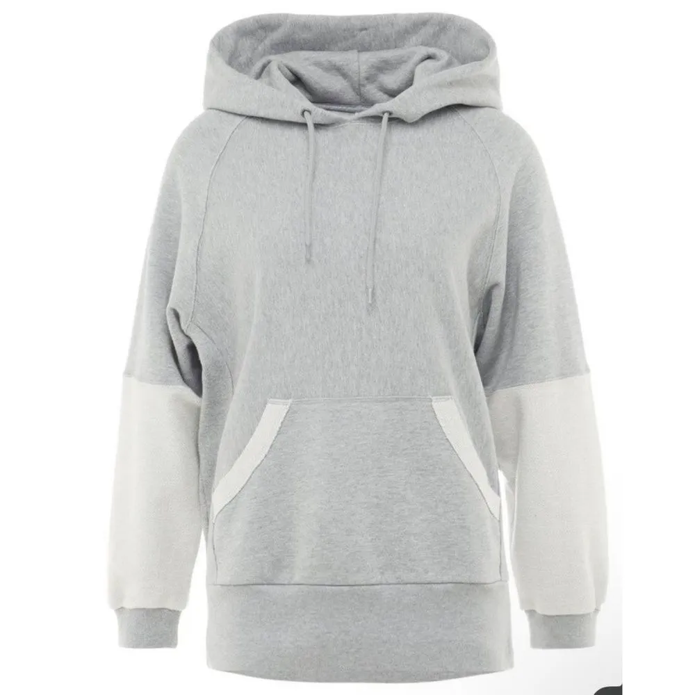 Free People Movement Womens XS Hawking Hoodie Gray Oversized Pullover Sweatshirt - Image 3