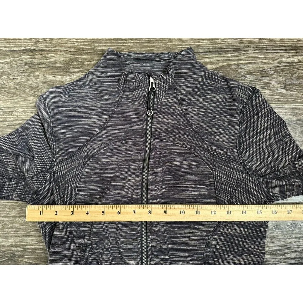 Lululemon Forme Jacket *Cuffins Wee Are From Space Black Cashew 8 Gray - Image 3