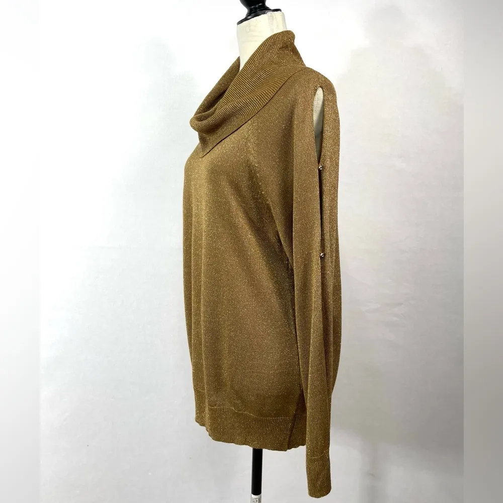 Joseph A. Ladder Sleeve Cowl Neck Sweater Soze L - Image 5