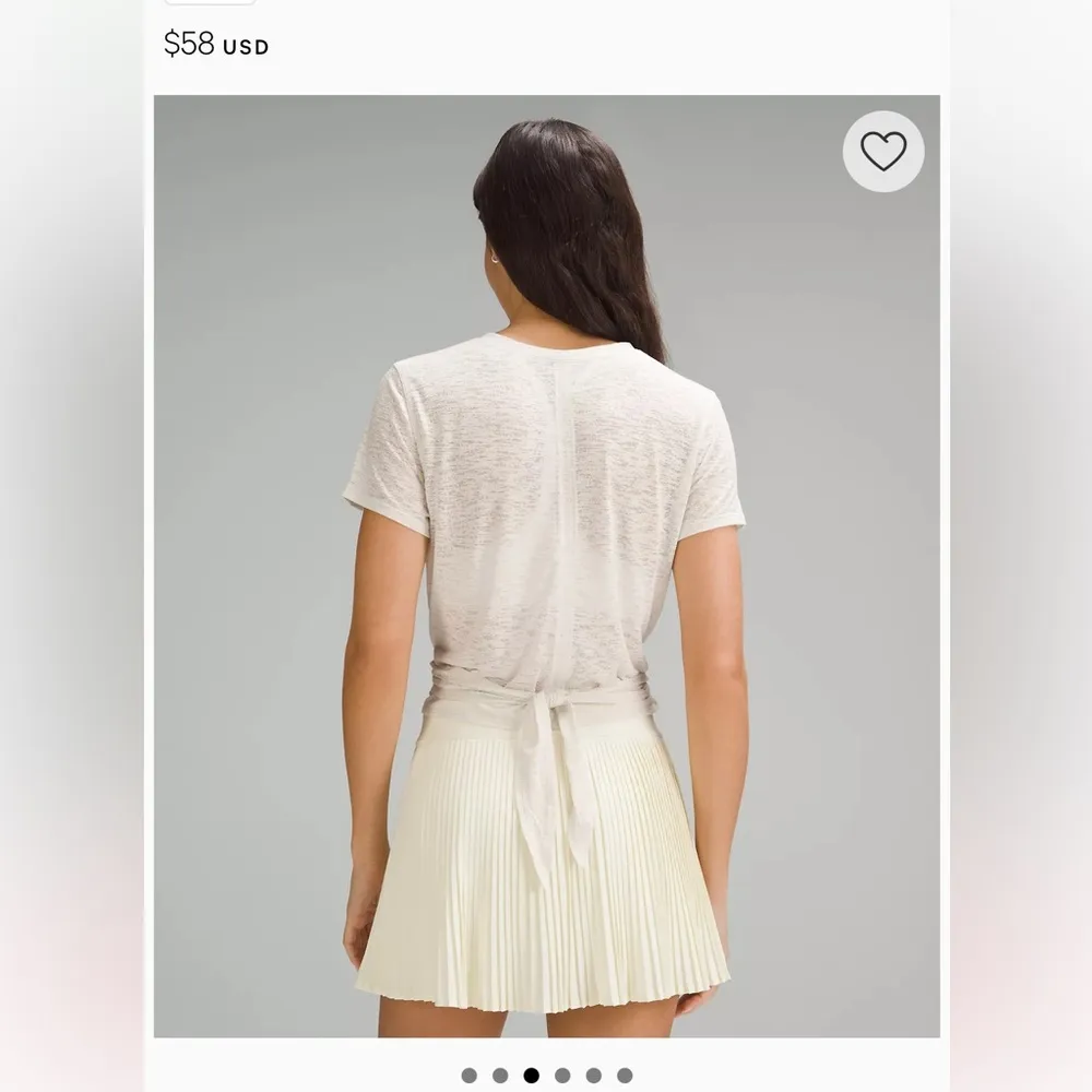 Lululemon Tie Crop Top Burnt Orange . - Image 3