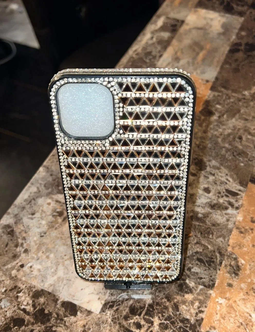 Iphone Diamond 11 Pro Max Case. Silver - Image 5