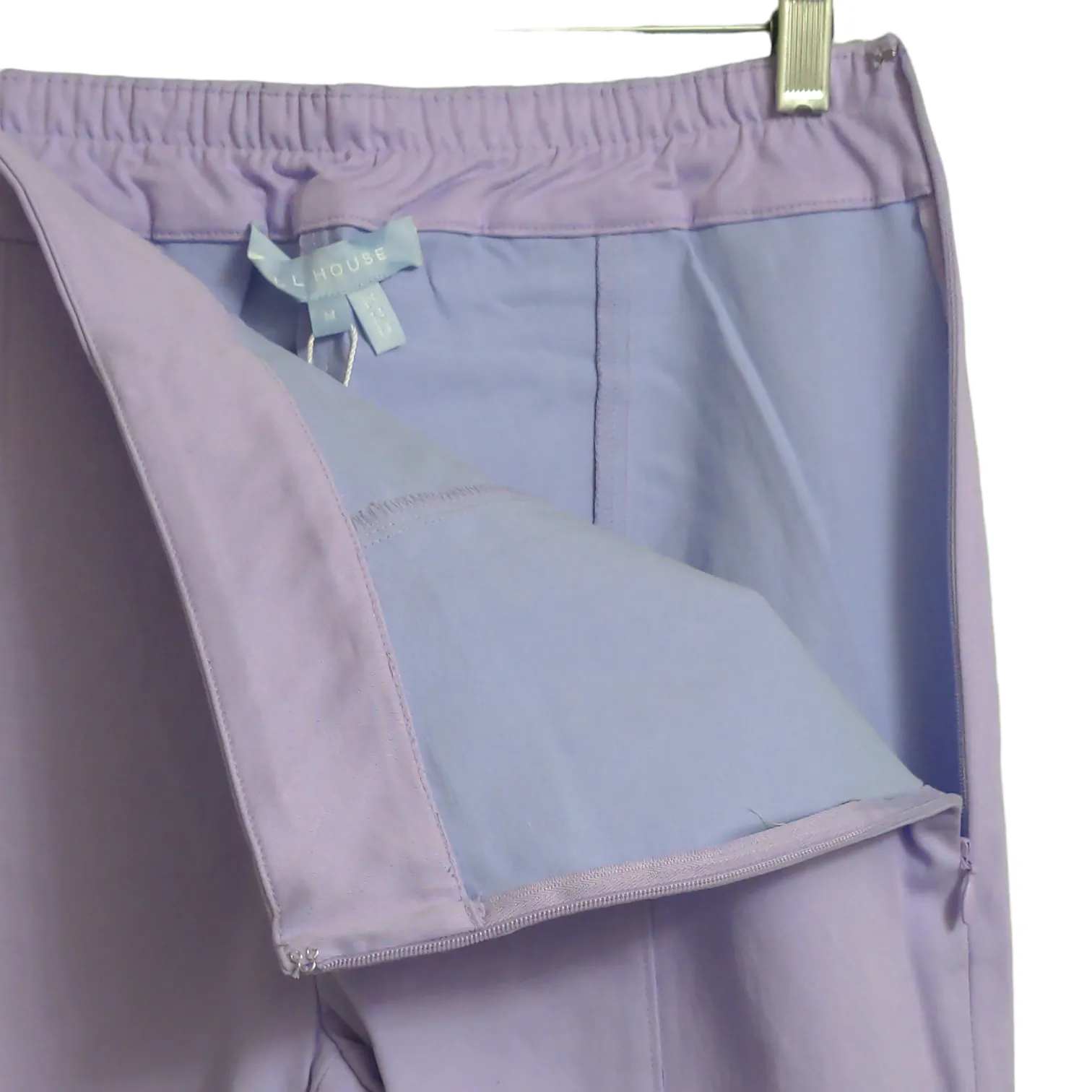 Hill House The Claire Pant Lavender Purple Mid Rise Side Zipper M New - Image 3