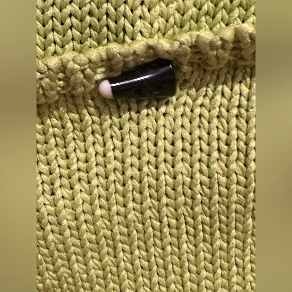 Jamie Sadock Yellow/Green fluorescent Thick Heavy Knitted Festive Jacket Sz L Size L - Image 8