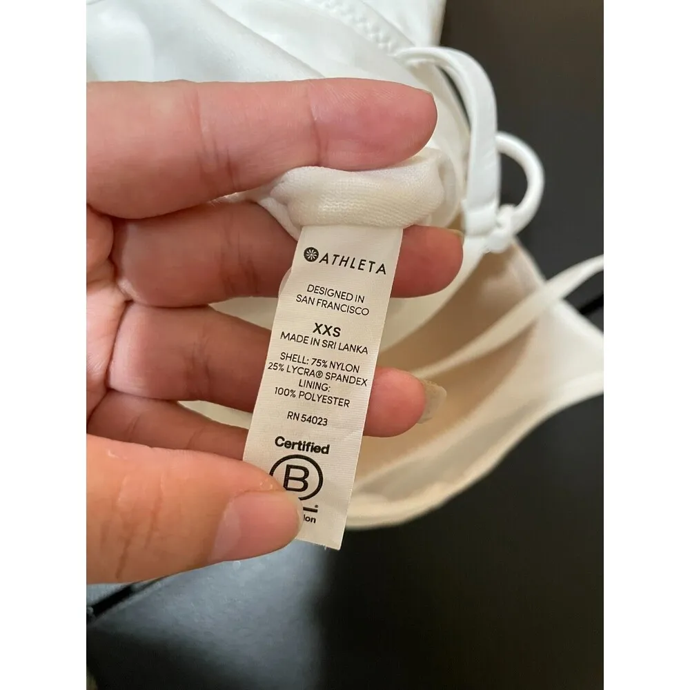 ATHLETA WOMEN WHITE CORTES STRAPPY ONE PIECE SWIMSUIT SIZE XXS - Image 7