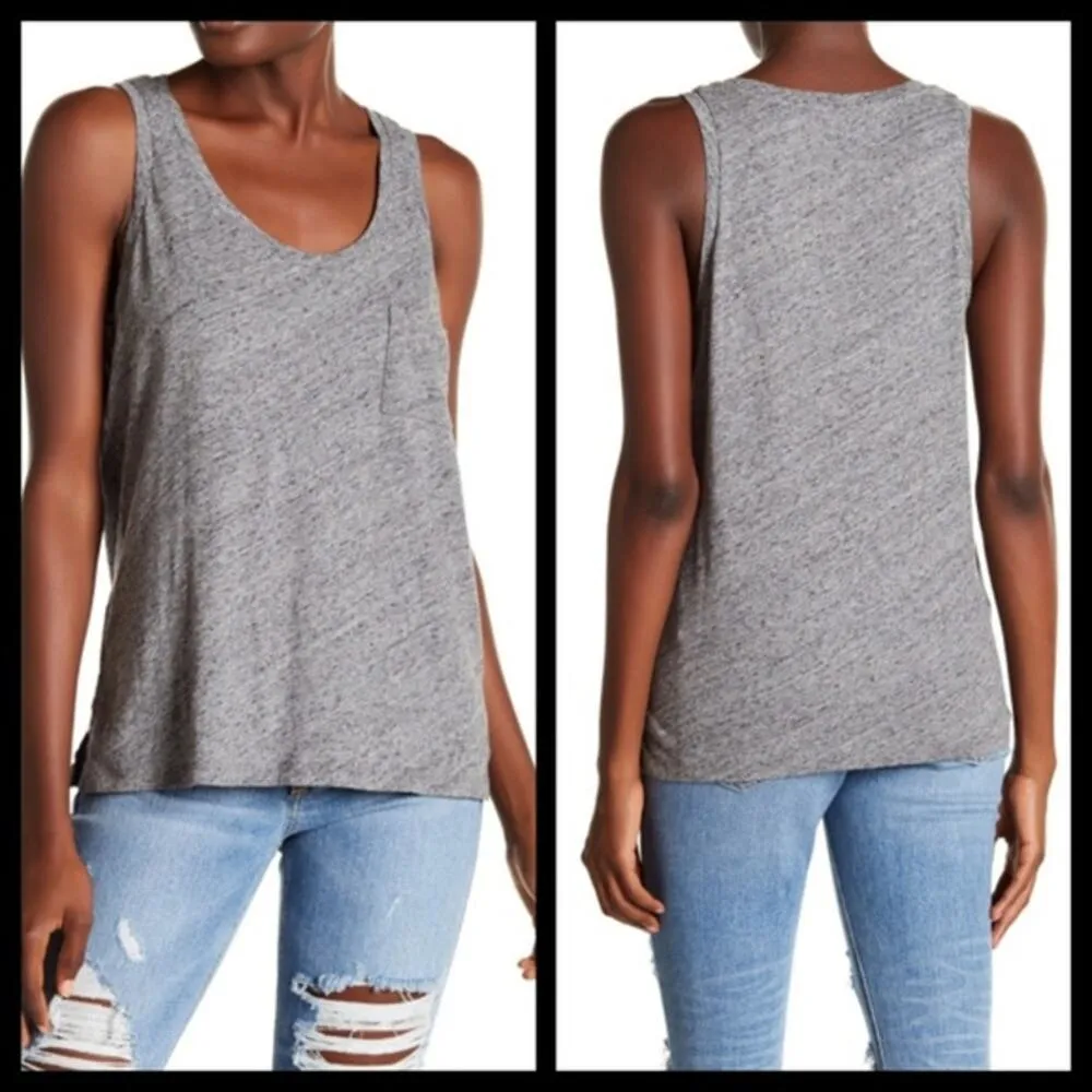 Madewell Slub Knit Scoop Neck Pocket Tank Top Size Small - Image 9