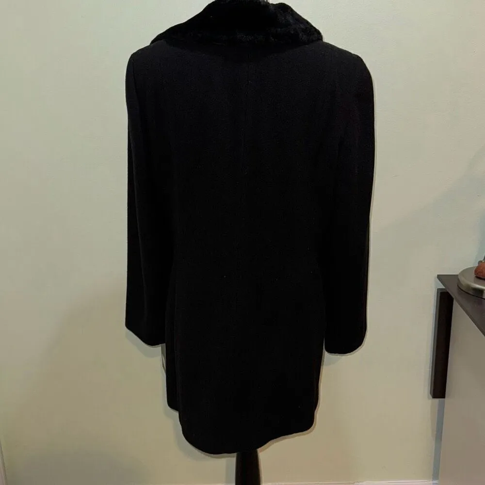 NWT Nuage at Debenhams black long coat size 16 - Image 4