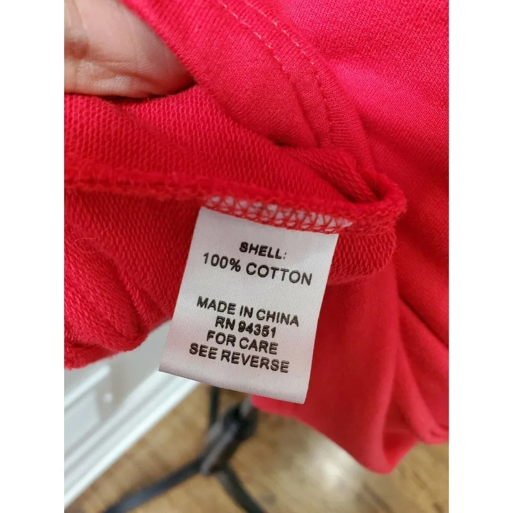 Jade Women's Solid Red 100% Cotton V - Image 9