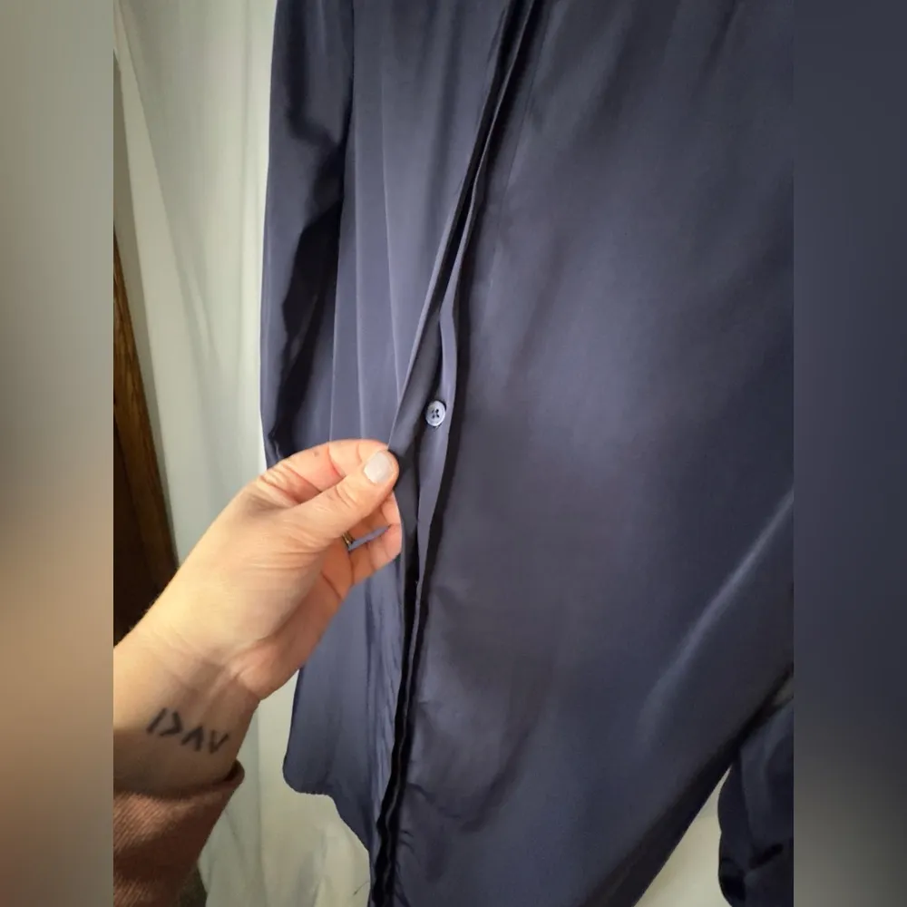 Banana Republic Shirt Dress in Navy- missing belt size 10 - Image 7