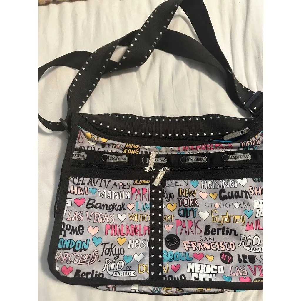 LeSportsac Multicolor City Print Crossbody Bag With Adjustable Strap & Multiple - Image 7