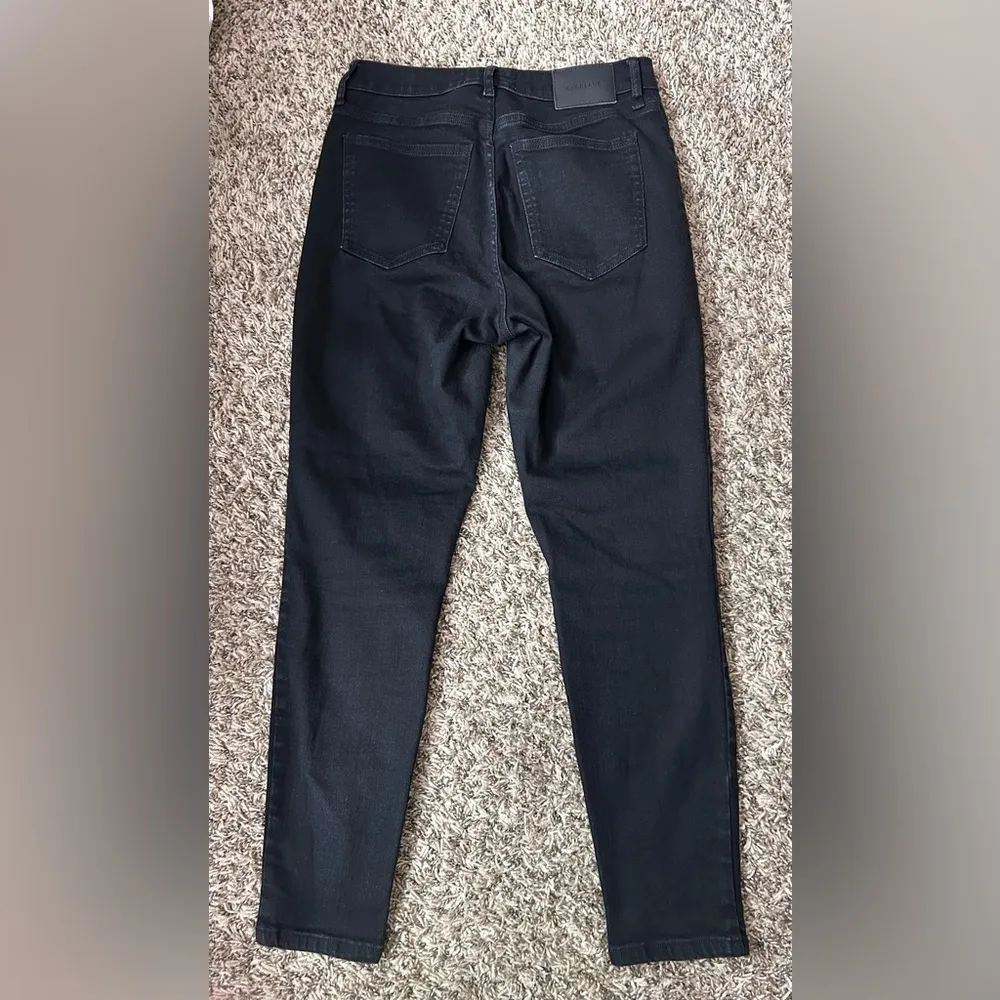 Everlane The Curvy High-Rise Skinny Jean 28 Crop Black Jeans - Image 9