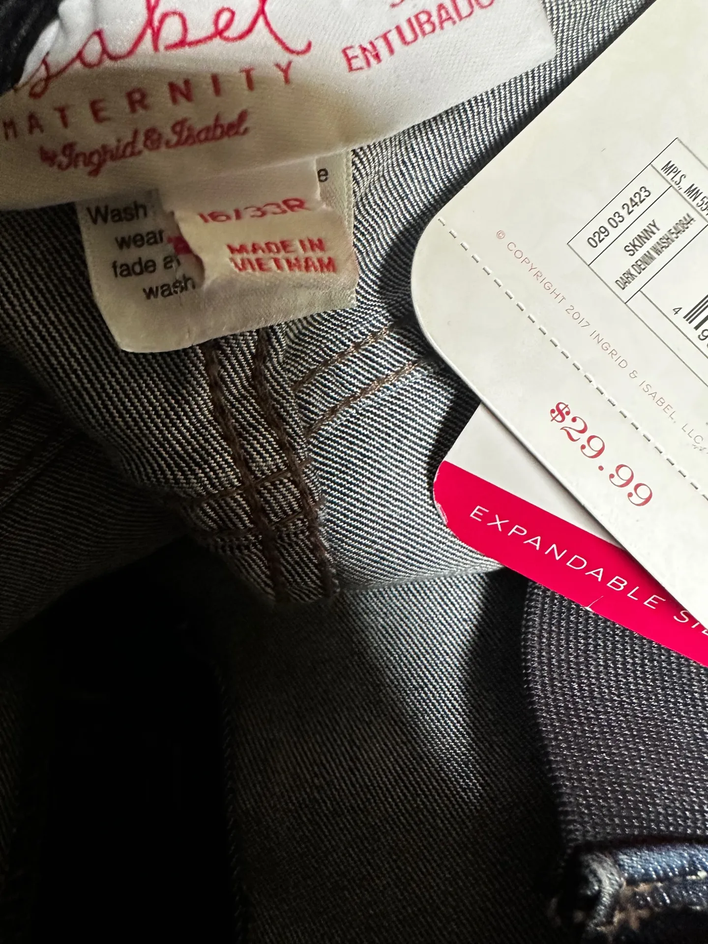 Under Belly Skinny Maternity Jeans - Isabel Ingrid super stretch - Image 10