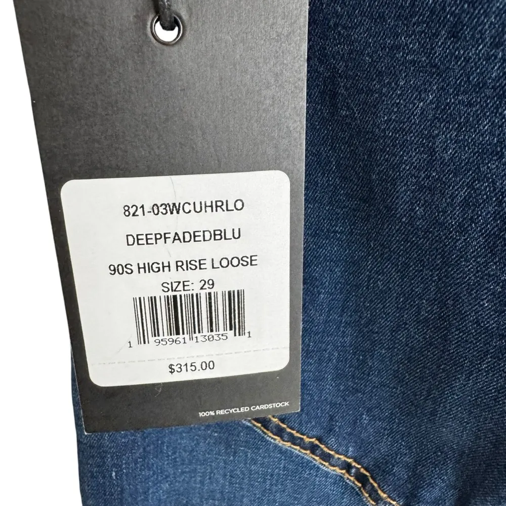 RE/DONE - NWT 90s Loose High Rise Straight Jeans Sz 29 - Image 7