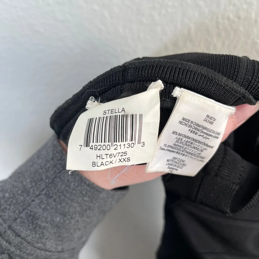 Herve Leger Stella Black Bandage Bodycon Midi Dress XXS Sleeveless - Image 5