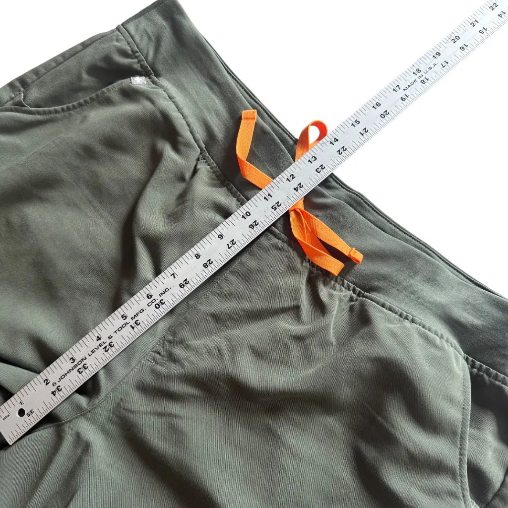 Figs Olive Green Jogger Scrub Pants Orange Drawstring XXL Zamora - Image 6