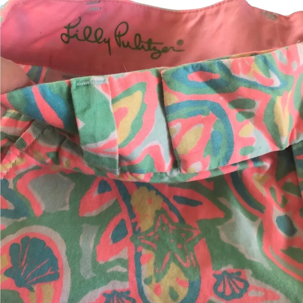 Barclay Cuffed Board Short Sz. 0 Bright Paisley Pink Green Blue - Image 3