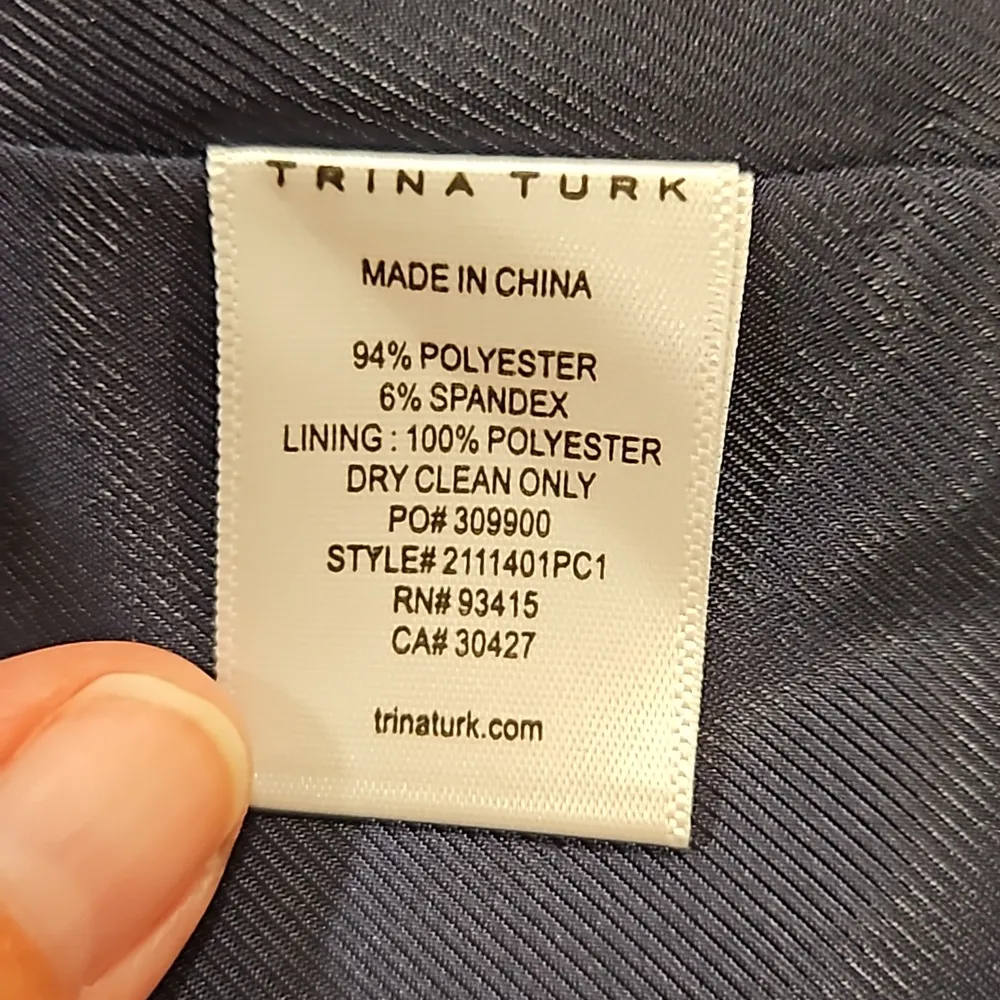 💕TRINA TURK💕 Beacon Blazer ~ Beach Side Abstract Tropical Print 14 NWT - Image 16