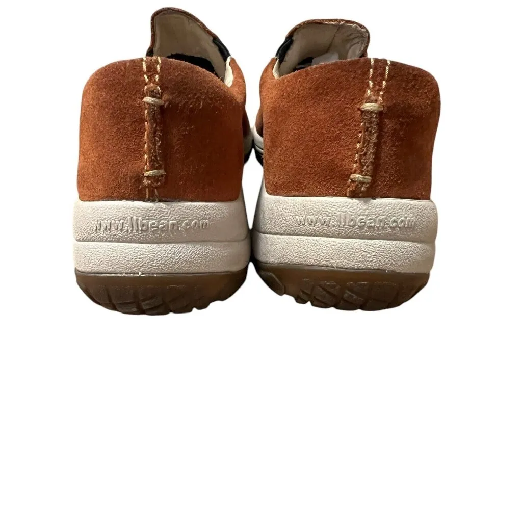 L.L. Bean Brown Suede Slip‎ On Comfort Work Hard Sole Shoes Women Size 10M - Image 4