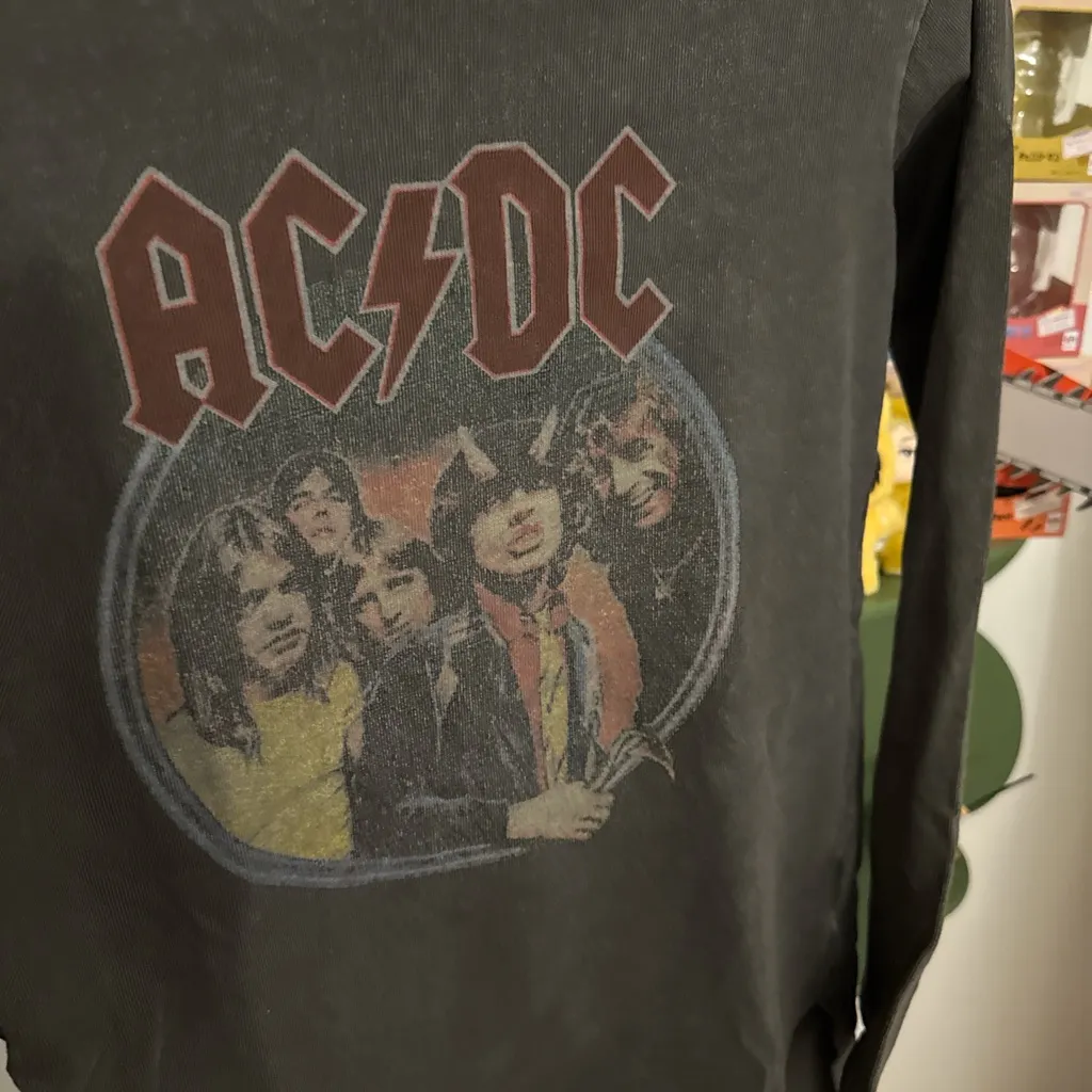 Source Unknown AC/DC Graphic Mini Dress - Dark Gray - Image 2