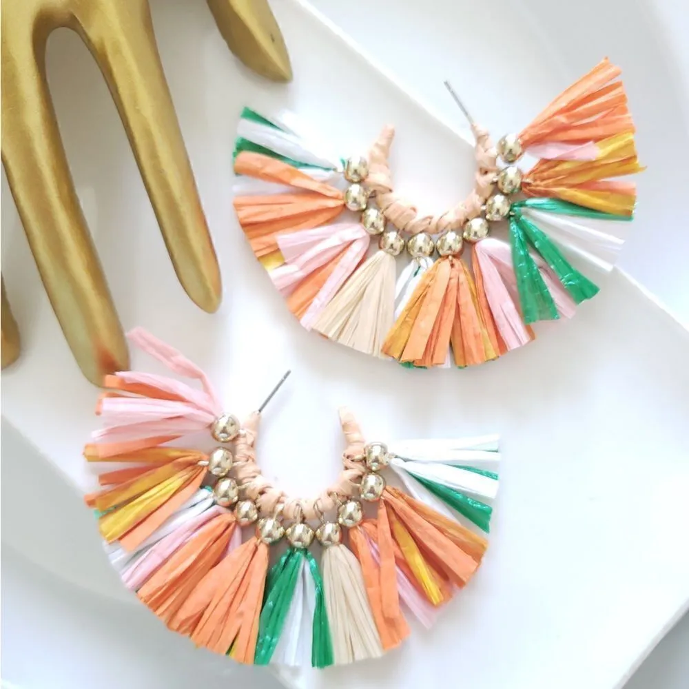 New! FP Emelie Raffia Earrings - Image 10