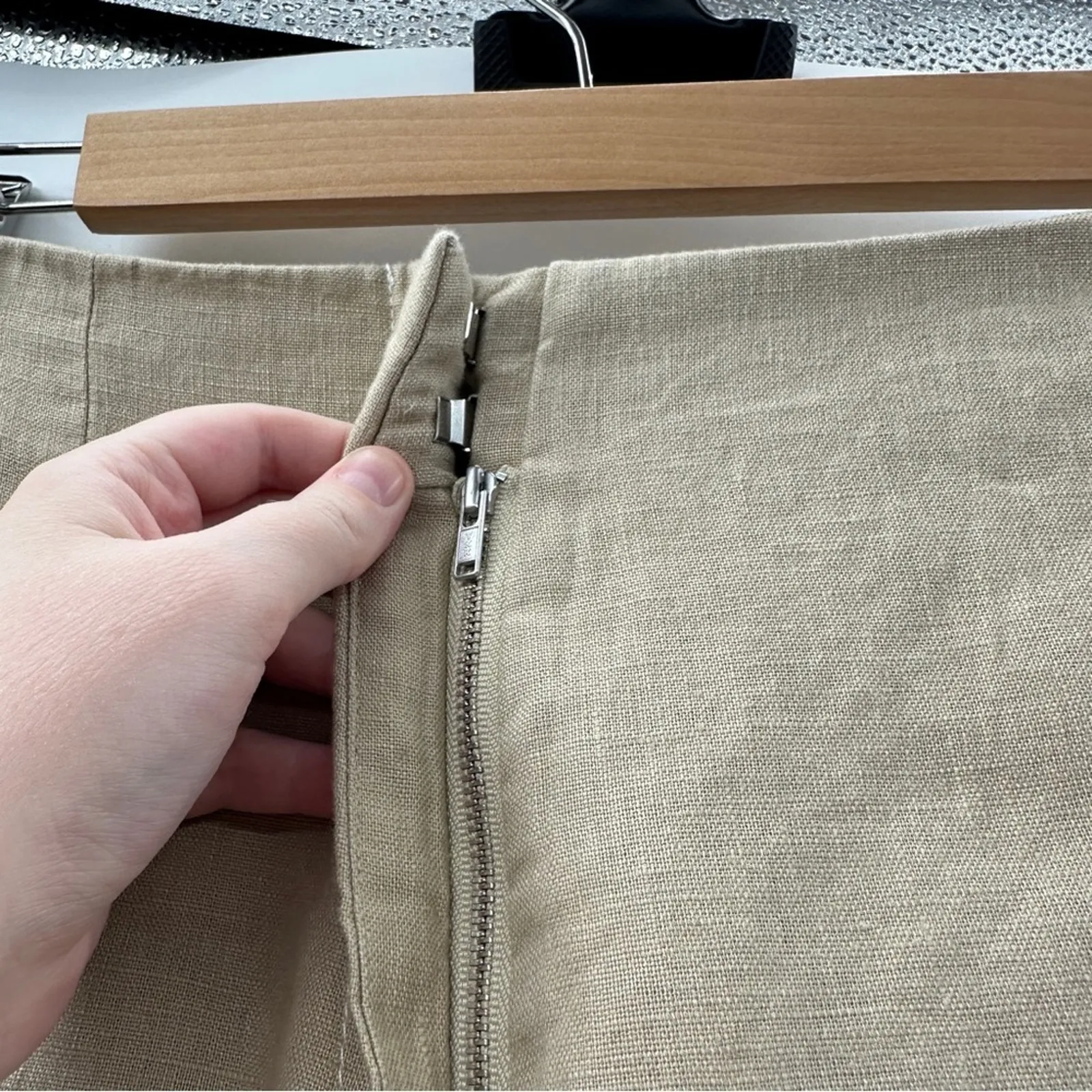 ATM Anthony‎ Thomas Melillo Cropped Linen Wide Leg Pants in Beige Sz 2 NEW - Image 7