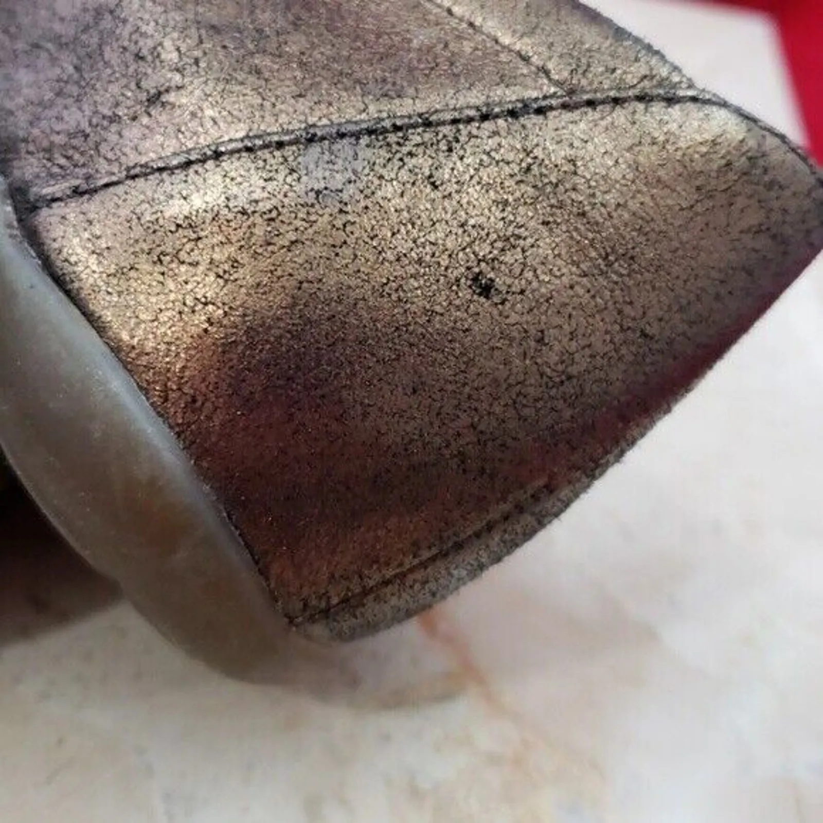 Kenneth Cole Reaction Women's Bronze Jeweled Flats My Boo - Size 7 - Image 5