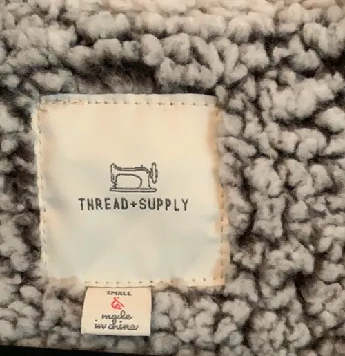 Thread and Supply Gray Sherpa Vest - Image 3