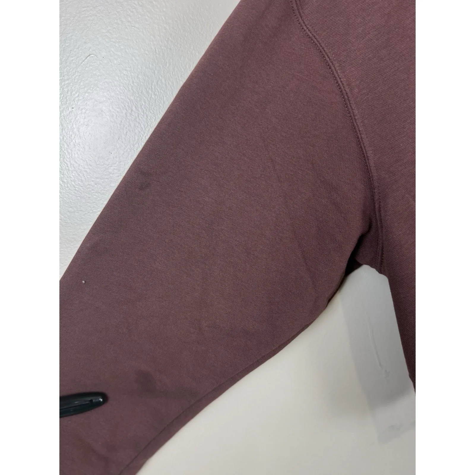 Nike Sportswear Essentials Women’s Brown Hooded Cropped Sweater Size M - Image 9