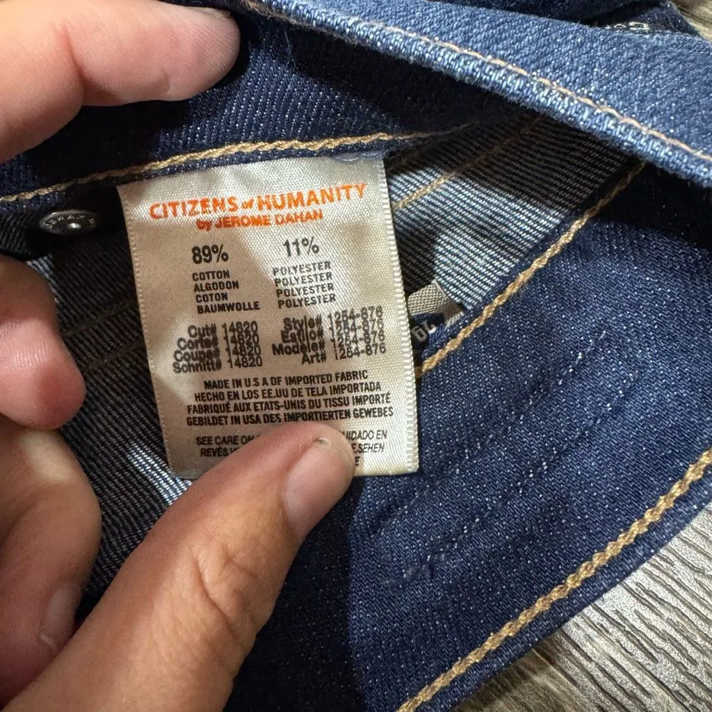 Citizens of Humanity Dylan Drop Rise Cropped Jeans Women's Size 29 - Image 7