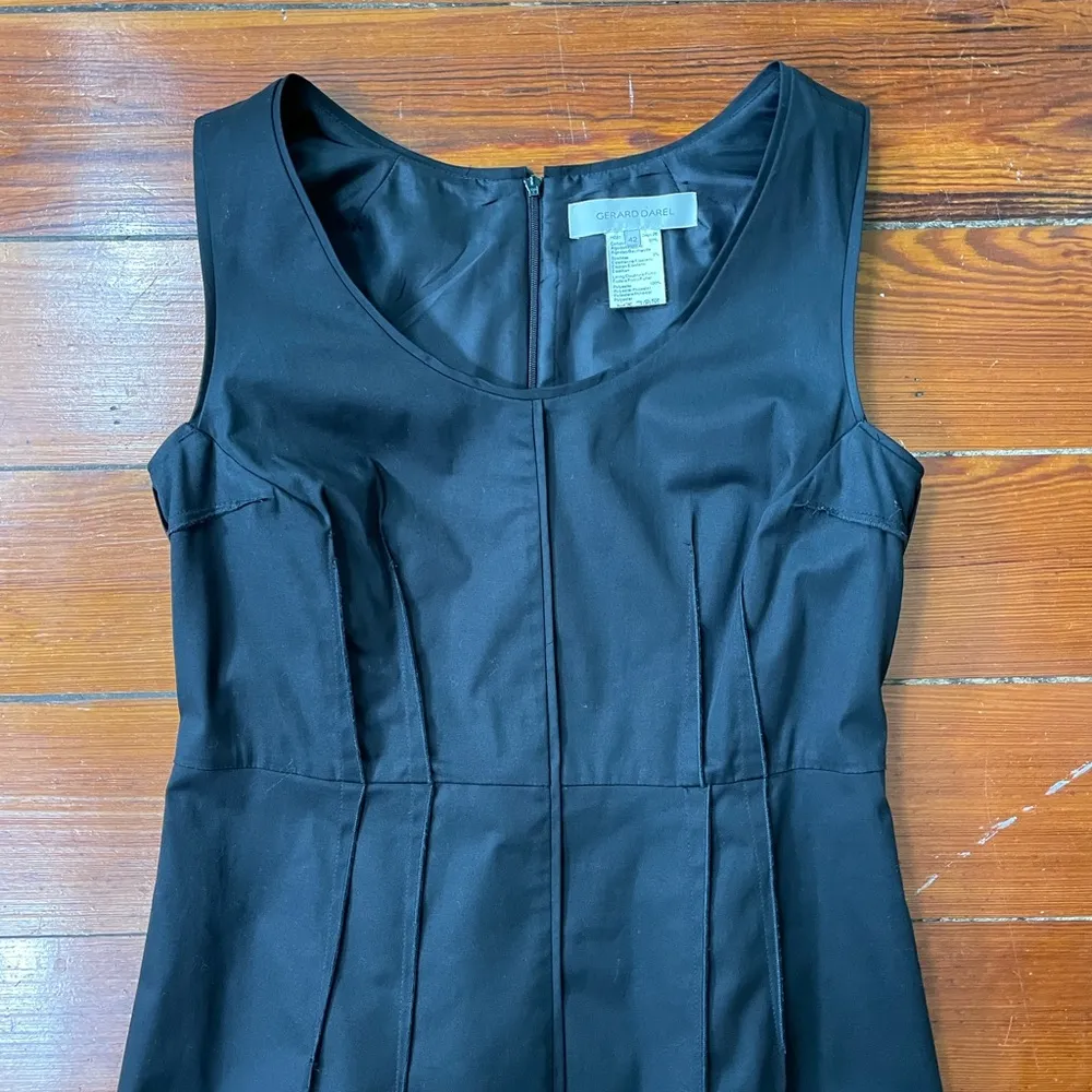 Gerard Darel Italian Designer Dart Shift Office Career Cocktail Dress - Image 9