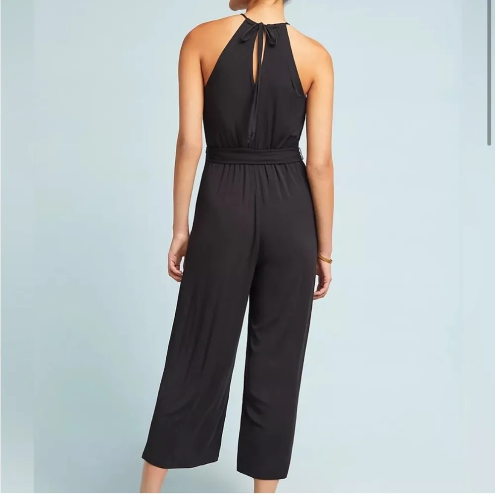 Maeve  Anthropolgie Corinna Black Halter Jumpsuit Size XS - Image 2