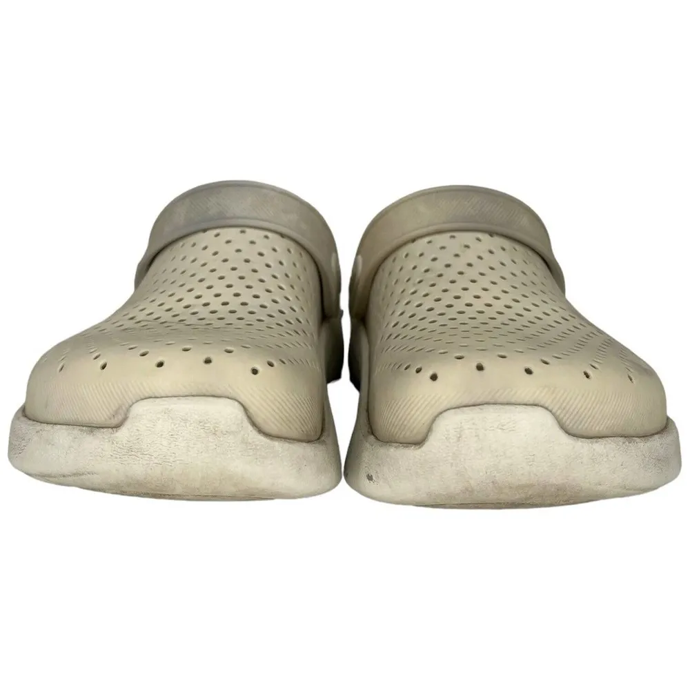 Crocs Lite Ride Clogs Comfort Slip On Sandal Unisex White Mens 6 Womens 7 - Image 8