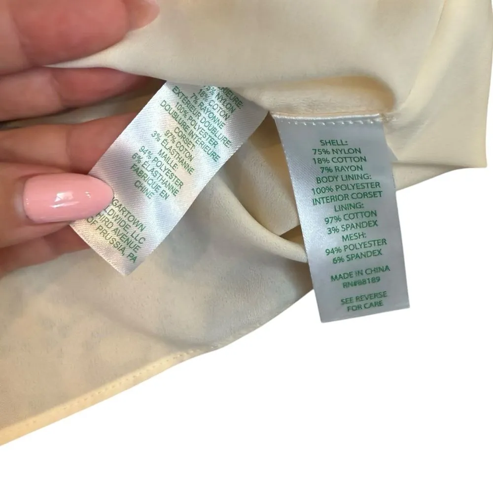 Lilly Pulitzer Sz 10 Aubrianna Strapless Midi Dress Gold Lace Metallic Gown‎ NWT - Image 10