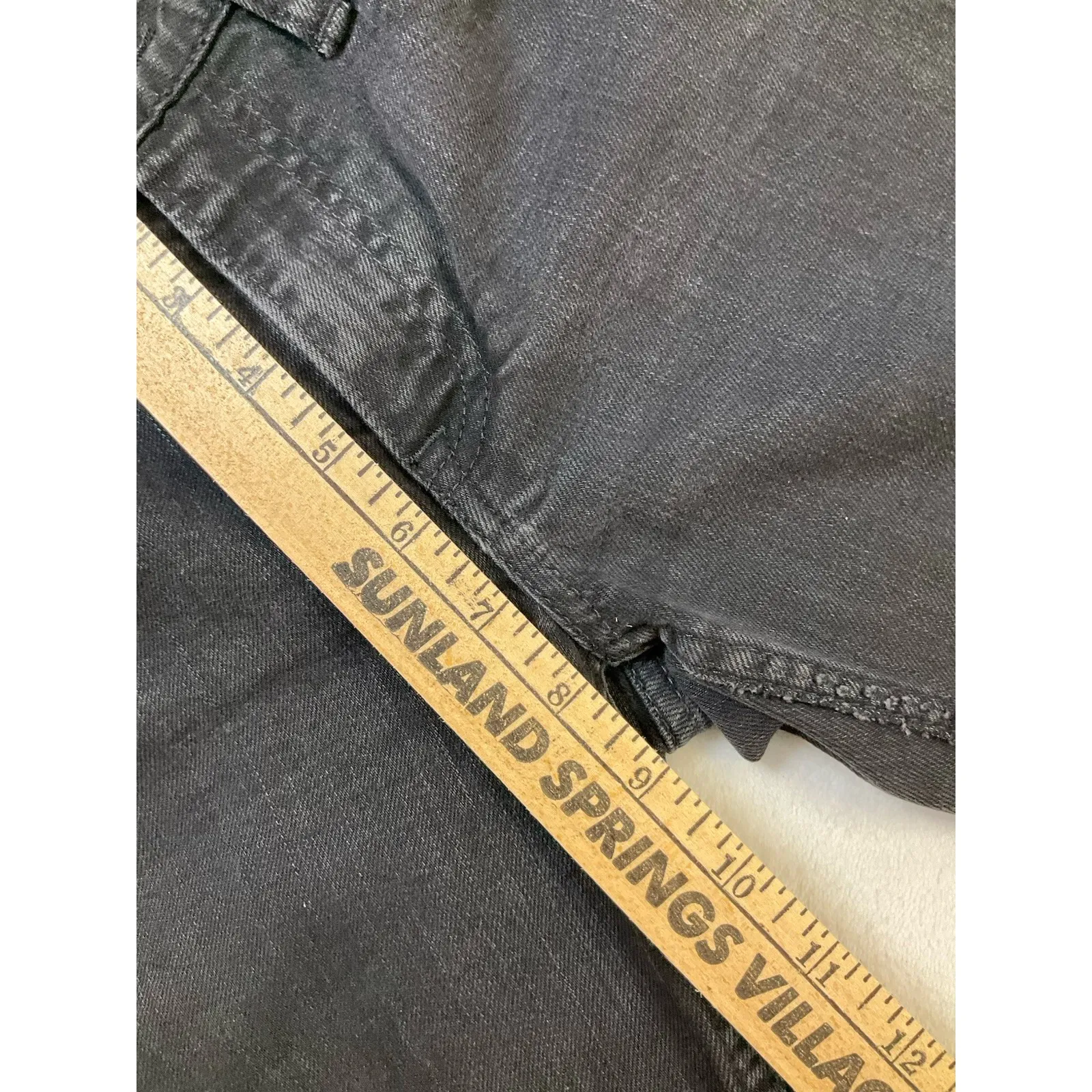 Ralph Lauren Blue Label Jeans 27 Thompson Low Rise Black Denim Stretch Y2K 2000s - Image 5