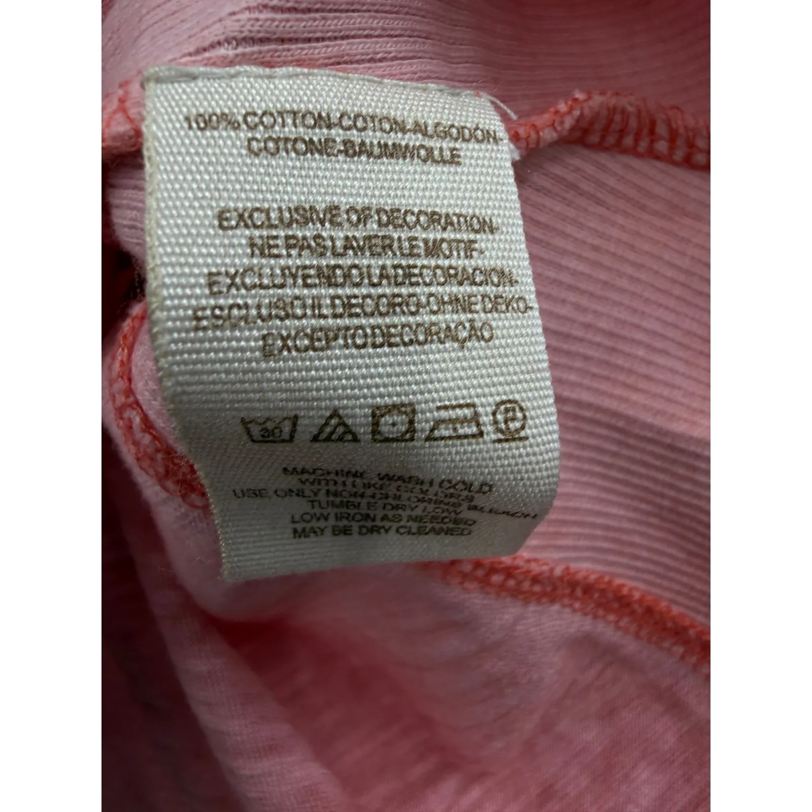 Free People Red Lace Sleeve Henley Top Womens XS Distressed Burnout Knit - Image 3