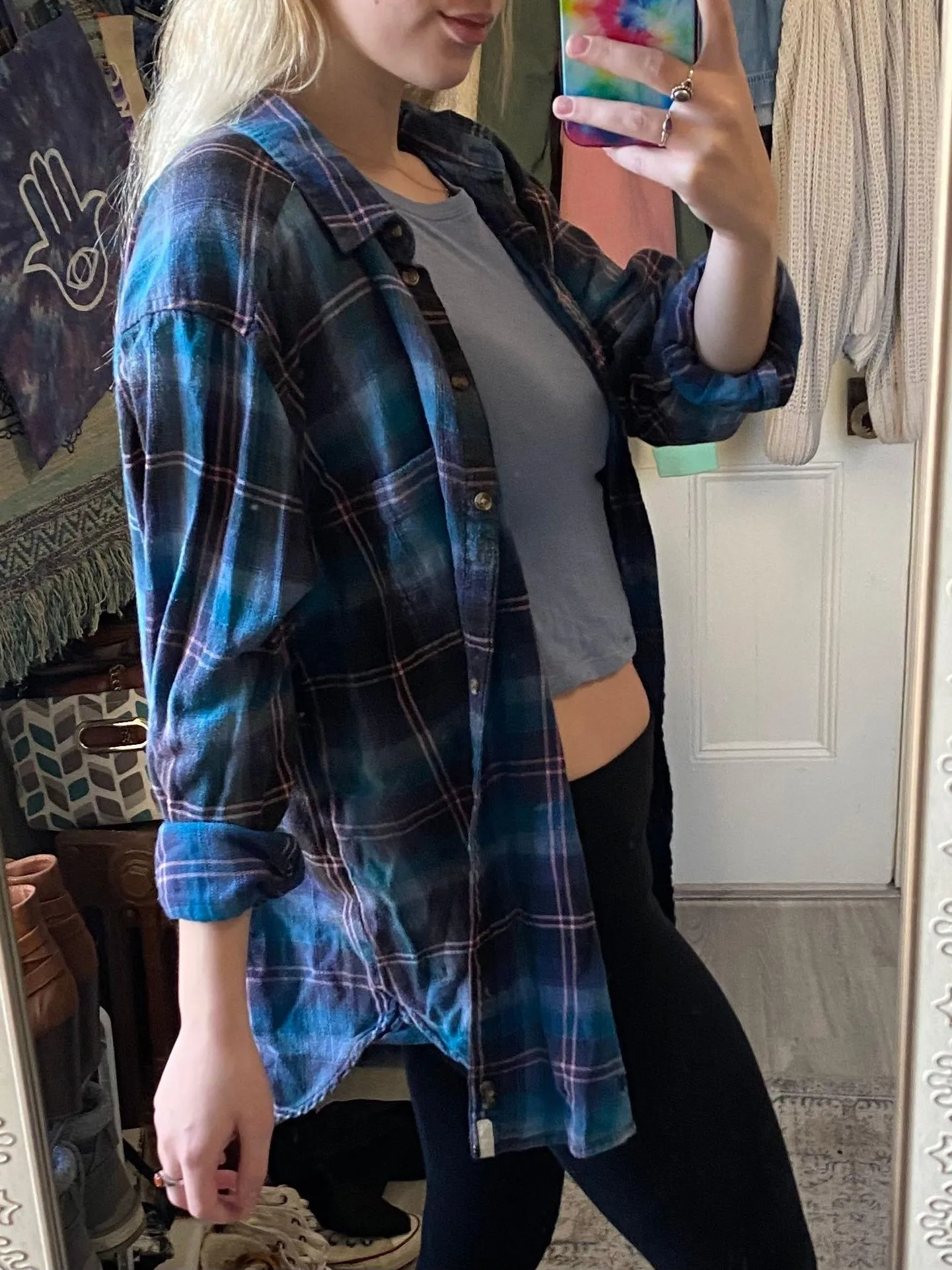 American Eagle Outfitters Distressed Flannel - Image 2