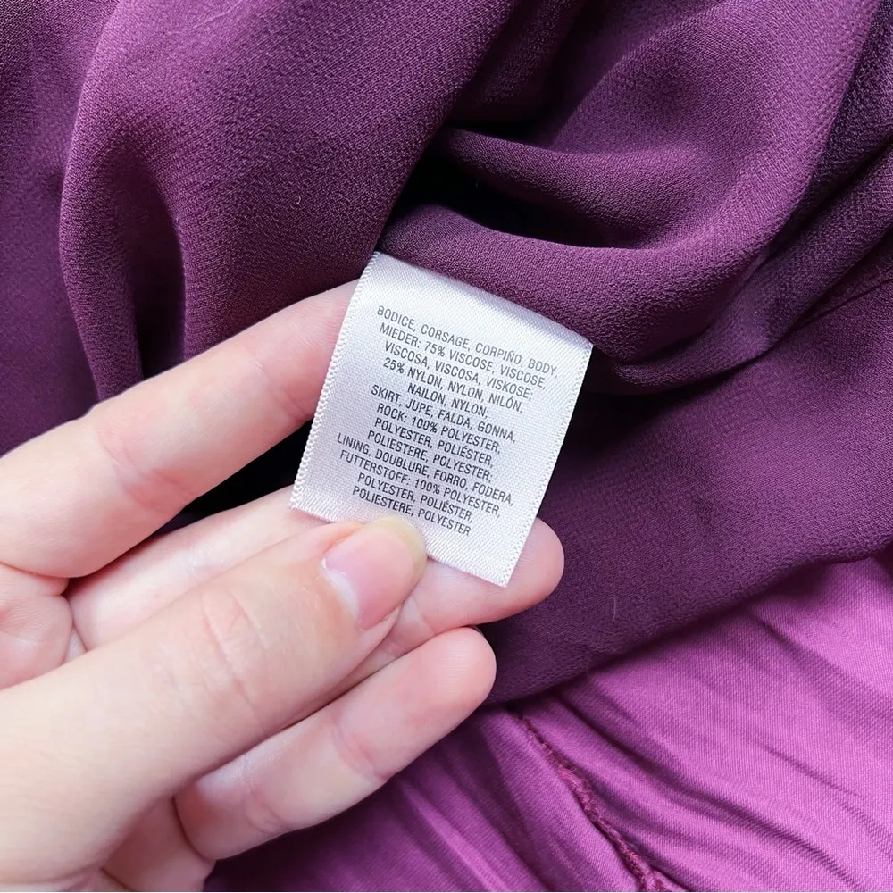 Maeve • Anthro Ingrid velvet dress burgundy shift mini tunic maroon wine silk - Image 6