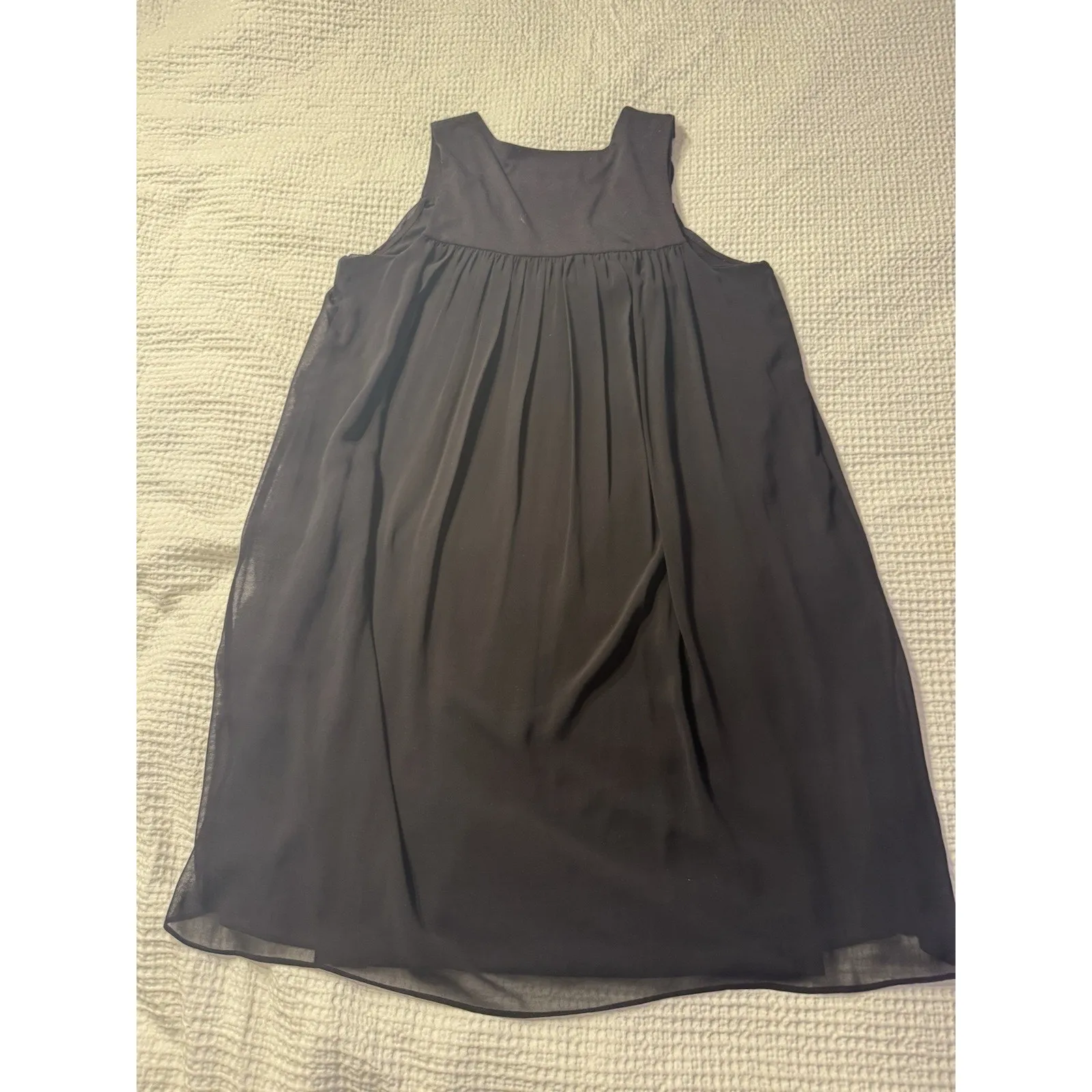 Simply Vera Wang Black Dress Tank Comfortable Loose Straight Goth Gothic Large - Image 6