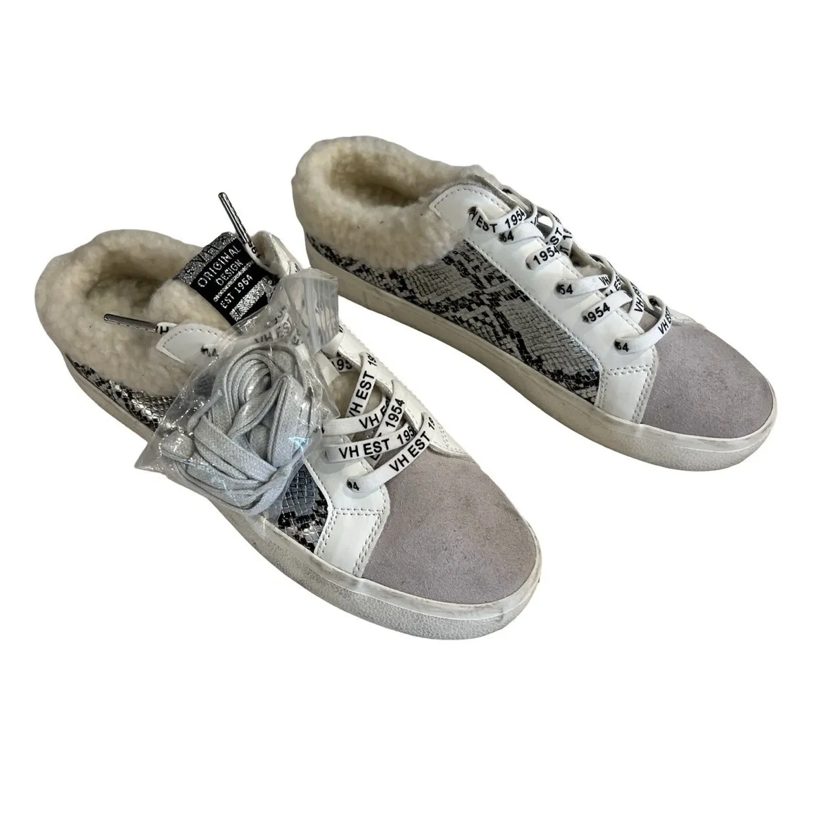 Vintage Havana Sherpa lined Snake Slip On Sneakers 11 - Image 3