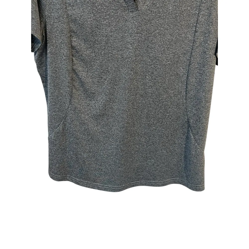 TBY Polo Shirt Womens M Travels Together With You Grey Short Sleeve Buttonless Gray Size M - Image 4