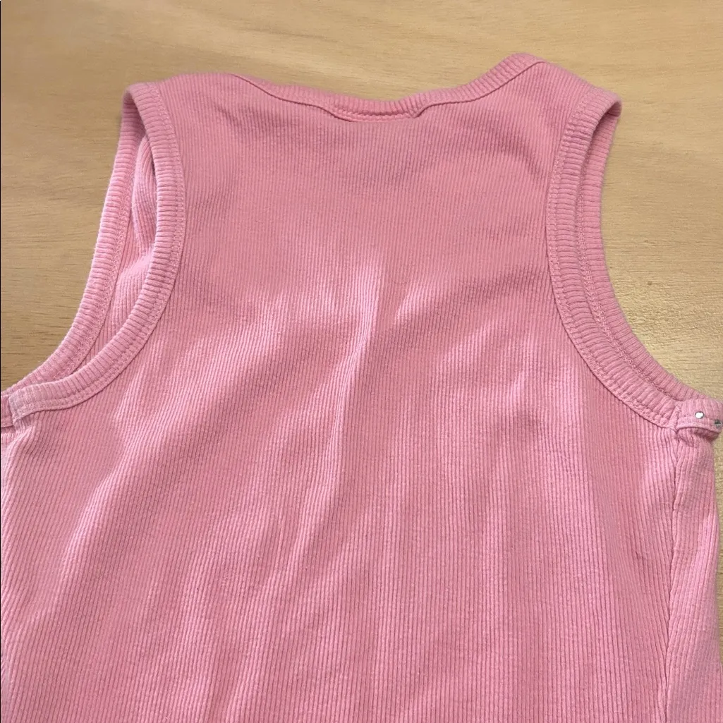 Women’s Pink Embellished Tank from Daytona Beach 🏖️ Florida Rhinestones Small - Image 4