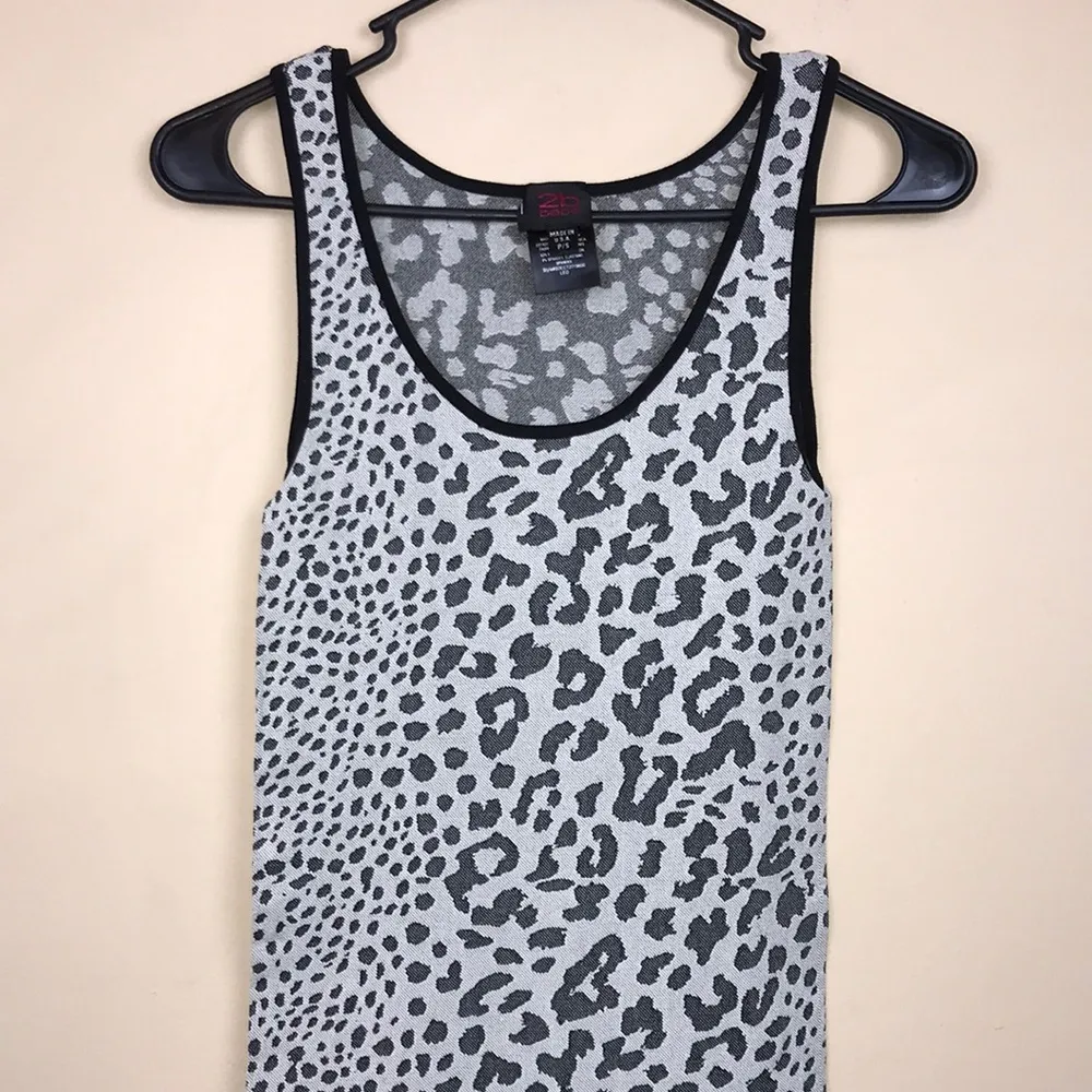 NWOT 2B Bebe Women’s Cheetah Print Seamless Midi Tank Dress - Image 2