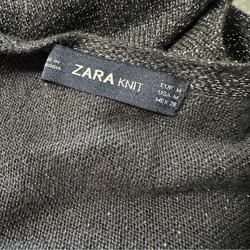 Zara knit black sparkle dress size medium - Image 4