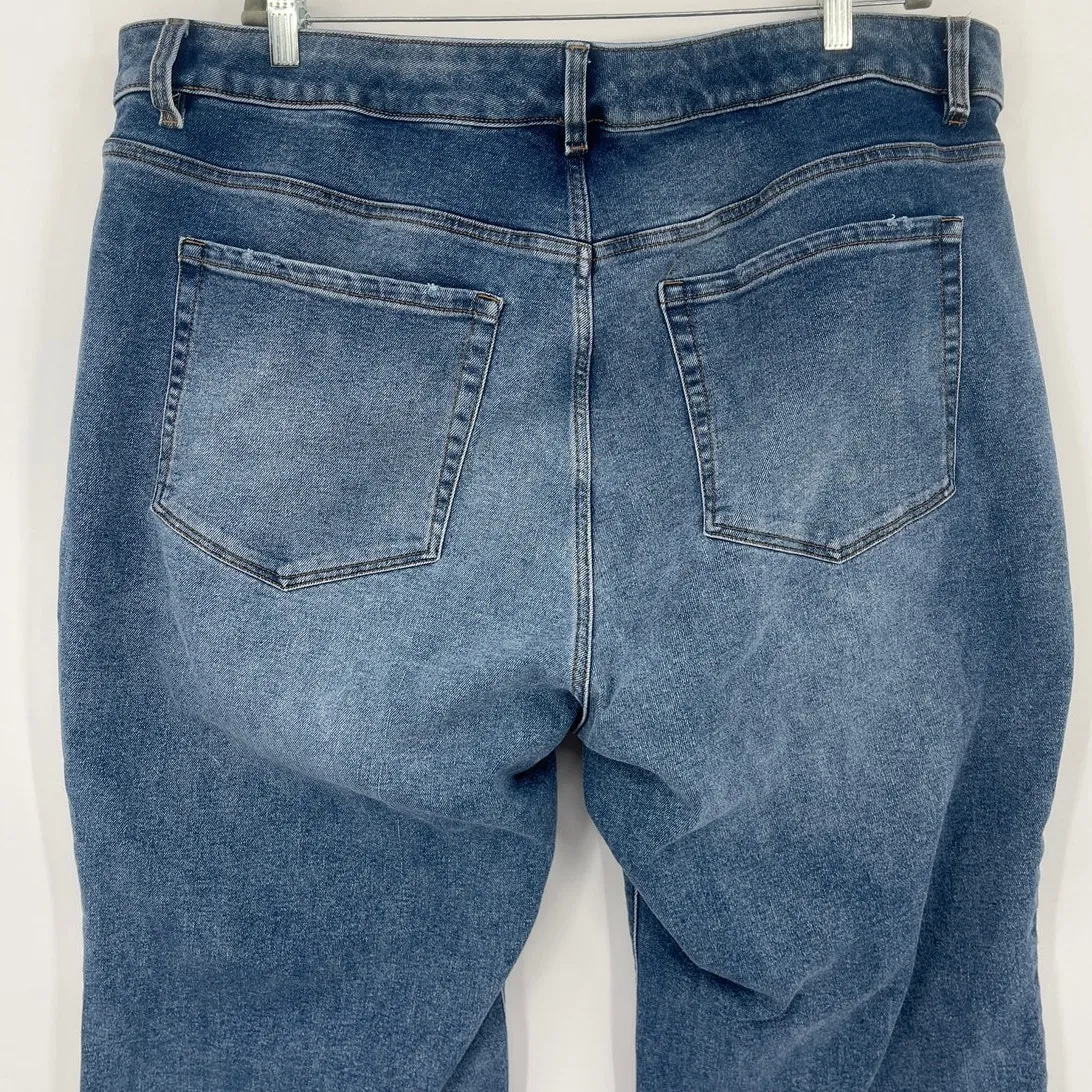 Lane Bryant Bootcut Jeans Womens Sz 24S Magic Waistband Curvy Fit Y2K Stretch - Image 6