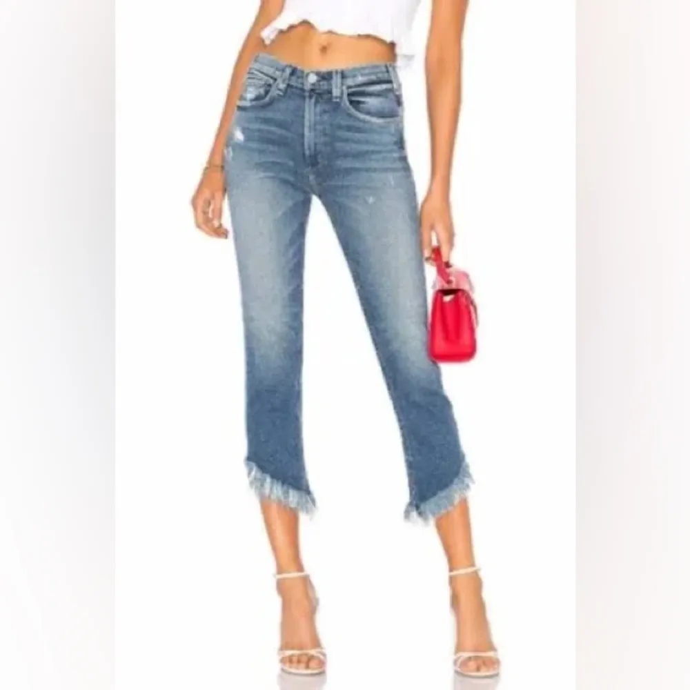 McGuire Valletta straight crop jeans with‎ raw hem size 25 - Image 3