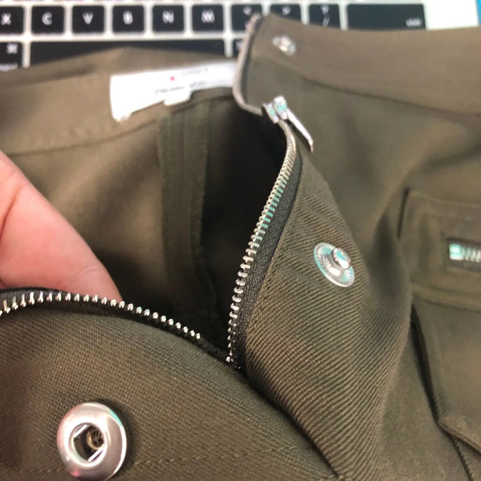 3.1 Phillip Lim 100% Wool Ankle Olive Green Women's Pants 4 - Image 14