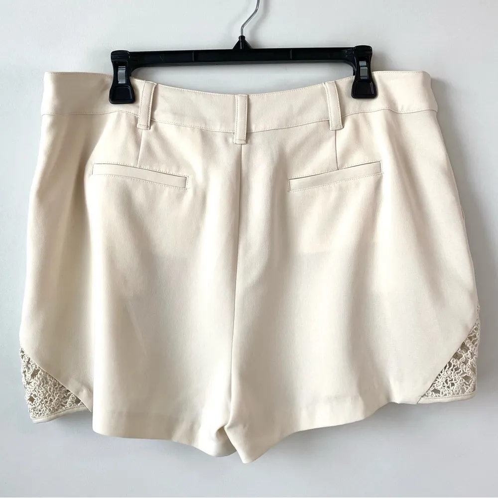 Cinq A Sept Crochet Lace Corinna Short Light Plaster 12 - Image 5