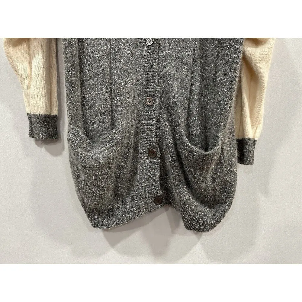 IB Diffusion 80s 90s Vintage VTG Oversized Cardigan Sweater Large L Menu - Image 3