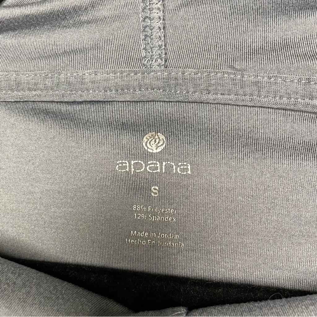 Apana Funnel Neck Pullover Sweatshirt, Gray, Size S, EUC - Image 2